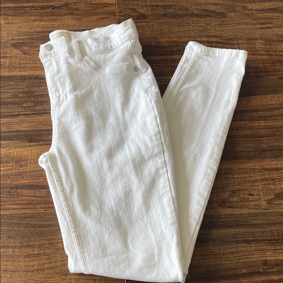 Free People Skinny High Rise White Denim Jeans - Picture 5 of 5